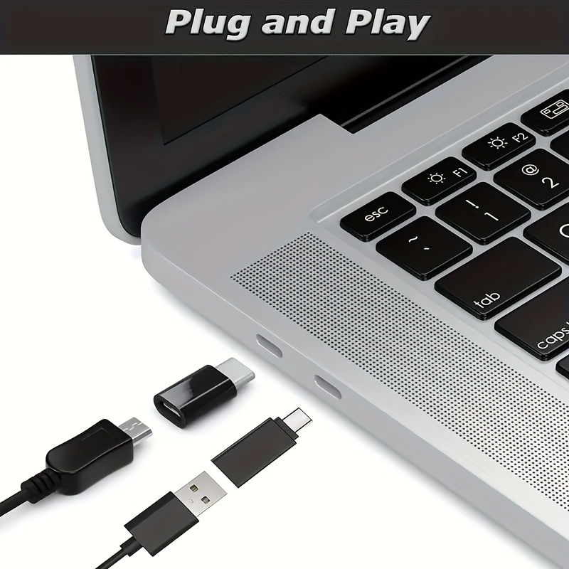 exclusive 7-Pack Wowssyo Usb Adapters | Type-C, Usb, Micro, 3.5Mm Audio Compatible, Male To Female, For Laptops, Pc, Car & More, Includes Transparent Storage Bag With Hook 7 exclusive 7-Pack Wowssyo Usb Adapters | Type-C, Usb, Micro, 3.5Mm Audio Compatible, Male To Female, For Laptops, Pc, Car & More, Includes Transparent Storage Bag With Hook - Image 7