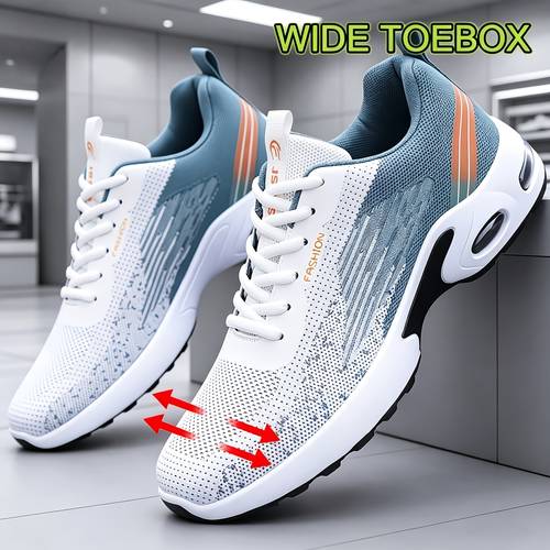 item picture new mens mesh breathable casual sneakers lightweight soft comfortable slip resistant running shoes plus size cushioned tennis shoes with arch support mens footwear on low price promotion from local warehouse