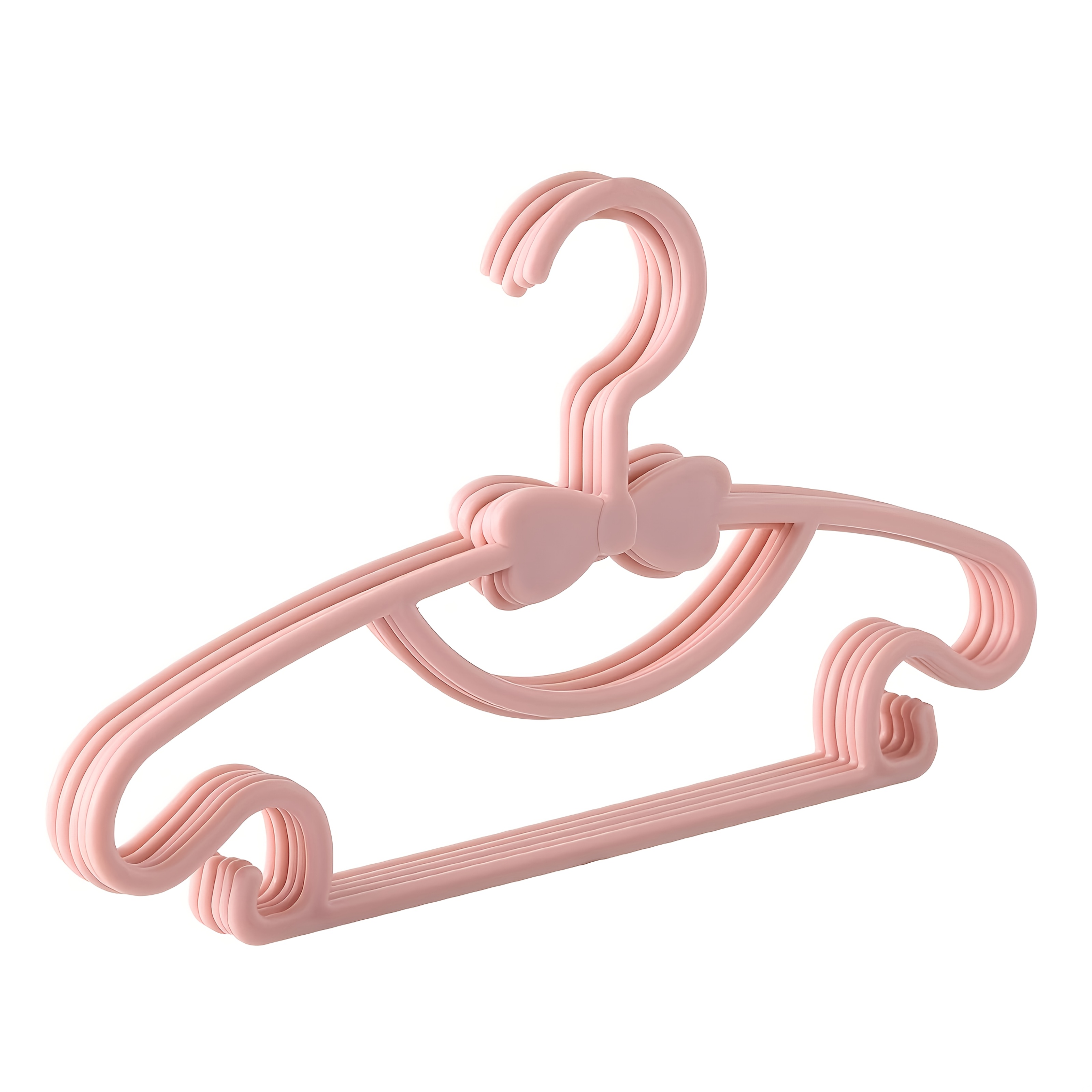 50pcs Of Adorable Bow-shaped Hangers For ' Clothing - Versatile For Wet And Dry Use, Made From Sturdy Plastic