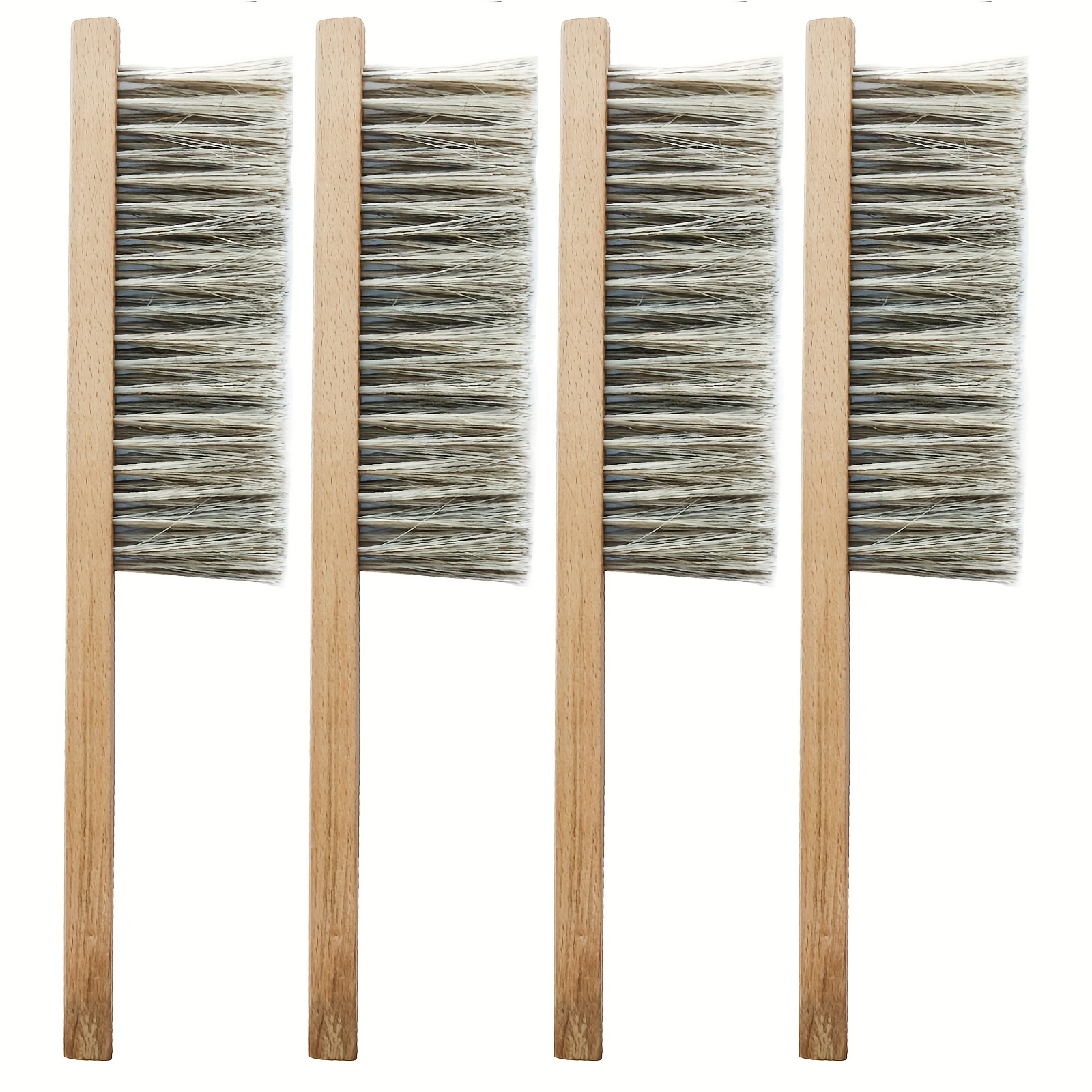 

4pcs Premium Beekeeping Brushes With Soft Bristles & Natural Wooden Handles – Gentle Hive Cleaning Tool For Beekeepers, Effortless Maintenance Of Beehives, Beekeeping Supplies