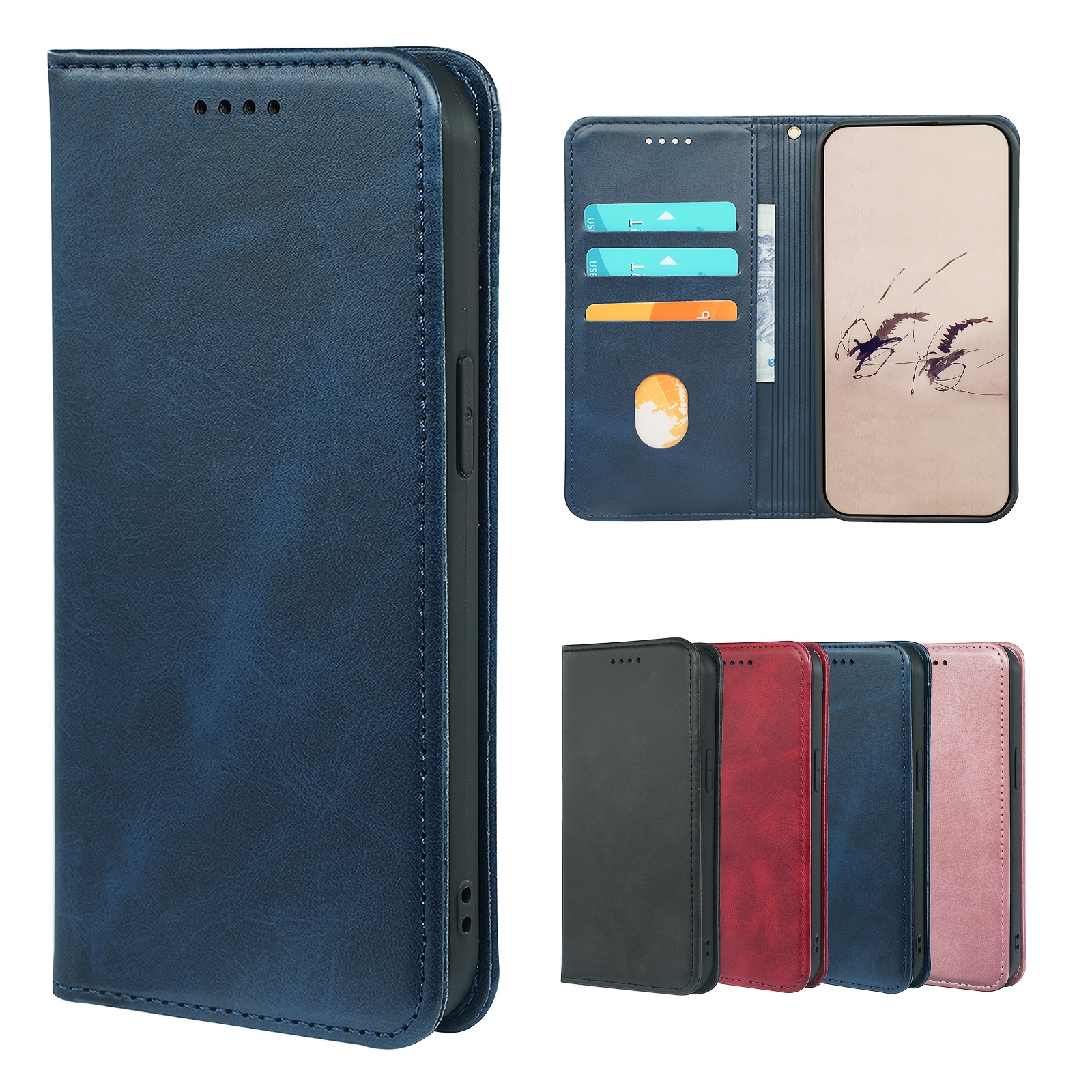 TEMU Phone Case - This Flip Phone Case Is Suitable For The Moto Edge 60 Pro/edge 60/edge 60 Fusion/edge 60 Stylus Series. Made From Pu Synthetic Faux