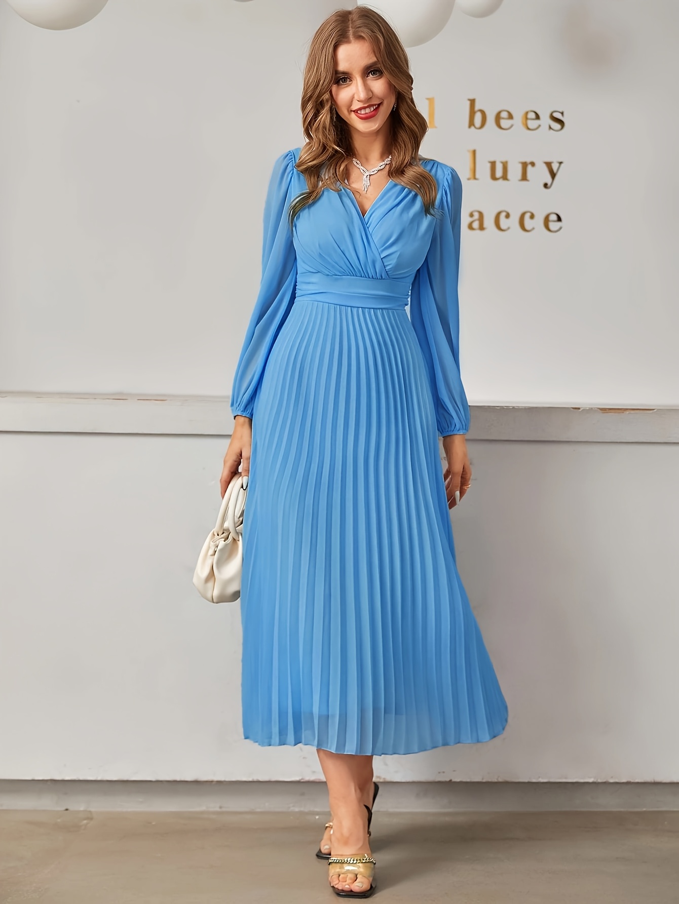 Women's Pleated Dress ZD1224284