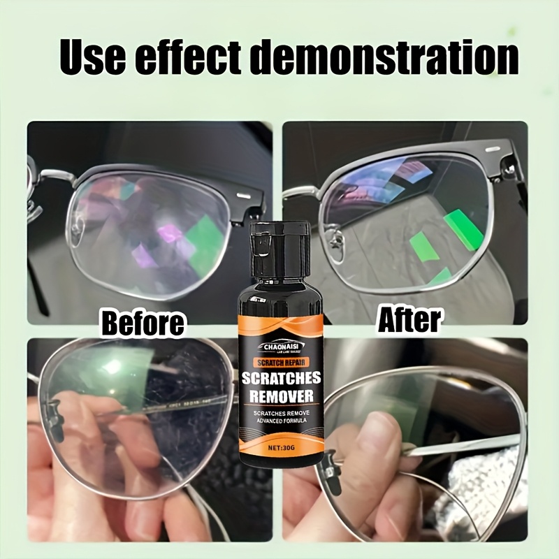 Fórmula Potente de Eliminación, Sin Residuos, Fácil Uso, Reparador para Rayones en Gafas y Protección Antirrayaduras, Diseño Elegante con Tubo, Mantenimiento de Gafas,Reparación de Gafas,Accesorio Moderno,Reparación Portátil,Fórmula Duradera,Reparación de Alta Calidad,Pulidor de Gafas,Kit de Reparación Óptica,Estudiantes,Usuarios de Lentes Contacto