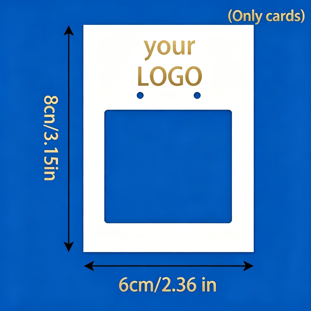 TEMU Custom Jewelry Display Cards, Blank Earring Packaging Cards, Customizable Logo Paper Earring Display Stands, Suitable For Handmade Earring