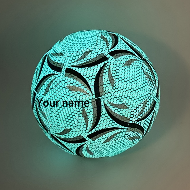Personalized Size 5 Soccer - Custom Engraved Name & Logo, Luminous with Seamless Design - for Home Decor, Gifts for Men & Women (Birthday, Wedding, Christmas) - Engraved for Enthusiasts & Gifts