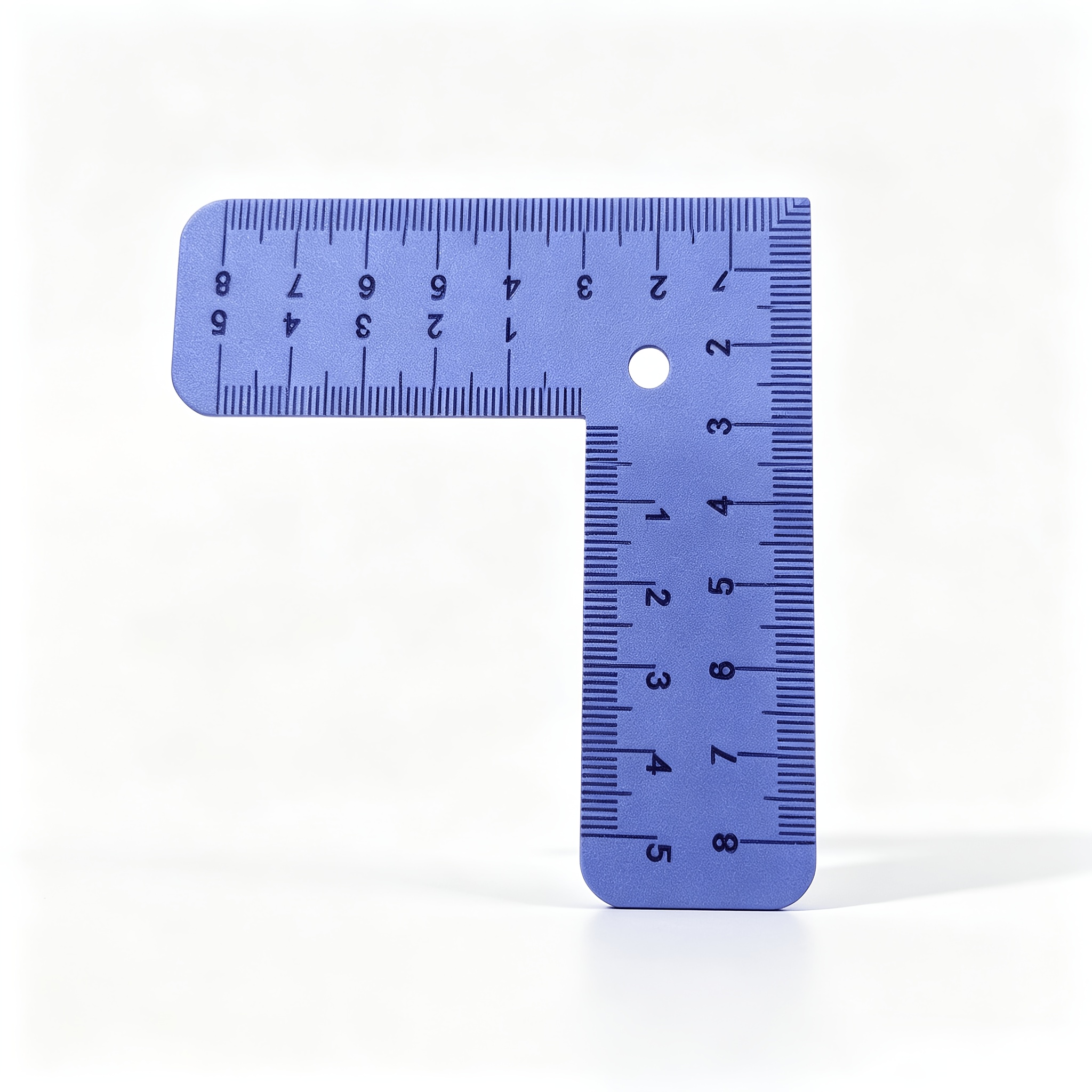 TEMU 1pc L-shaped Right-angle Ruler, 90-degree Square Drawing And Measuring Tool, Suitable For Drafting And Handicrafts, Precise Scale, Transparent