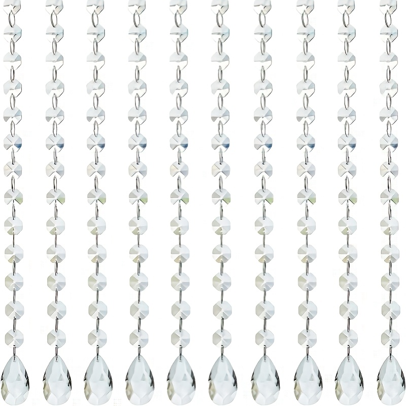 TEMU Piatto 2D, 10 pz Catene per Lampadario a di , Parti di Ricambio per Lampadari a Sospensione a di , per Lampadari, Alberi di Natale, Decorazioni