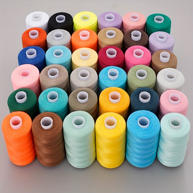 

Sewing Thread 36 Polyester Thread For Sewing Machine, Hand Stitching, Quilting Set Of 1000 Yds Per Spool All Purpose