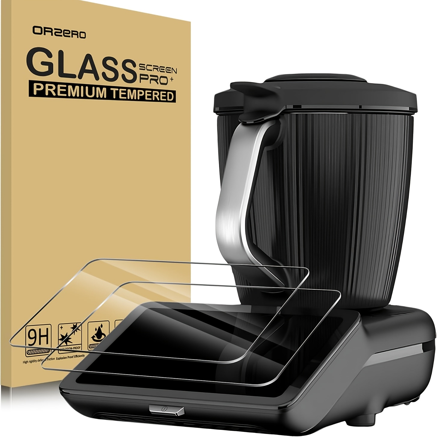 E-shop TM7 Displayschutzfolie kompatibel mit TM7, gehärtetes Glas, Mixer, Küchenzubehör, Schutzfolie (2 Stück)