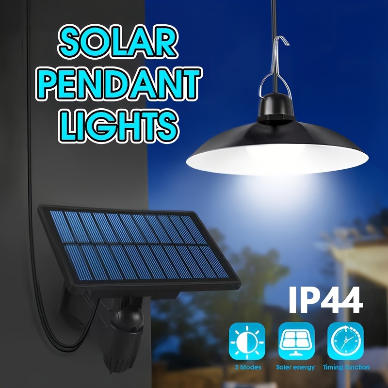 Lampada Con Pannello Solare 2 Lampade A Sospensione Industriali A Energia Solare Con Lampade Solari A Sospensione Da Esterno - Foto 2