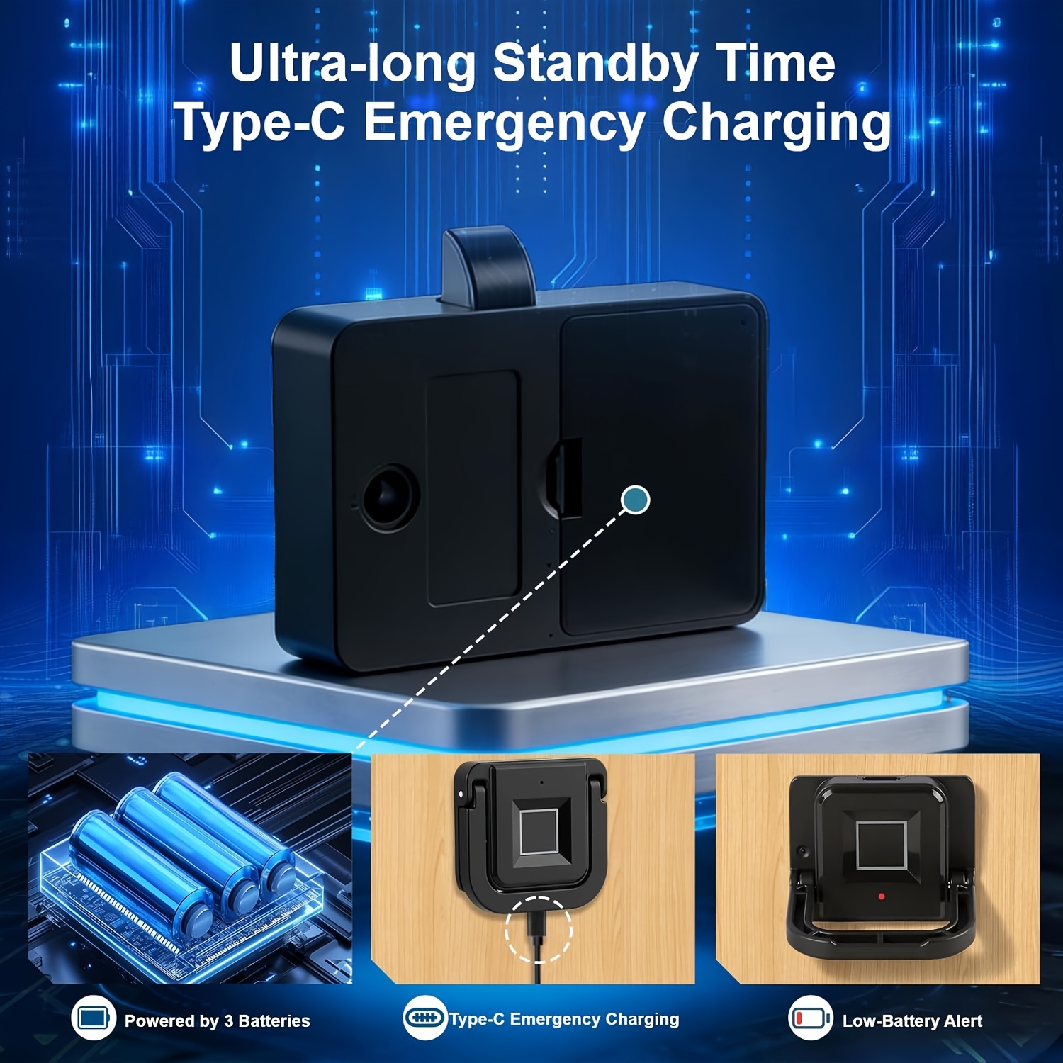 Intelligent Fingerprint Drawer Lock, Keyless Biometric Security