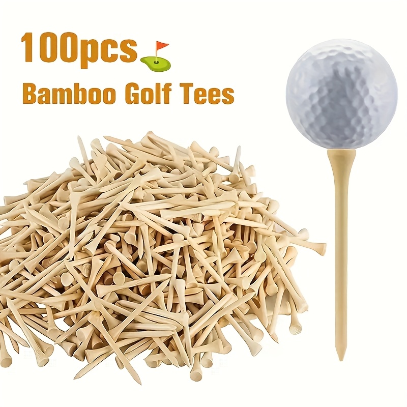 TEMU 100pcs Personalized Golf Tees, Custom Promotional Text/logo, Customized Text On Golf Tees, Course Additions, Uv Printing Multicolor Font