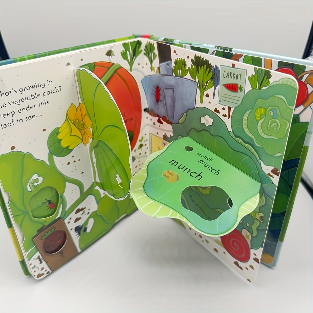 Compact Durable "Garden" Cardboard Book for Early Readers