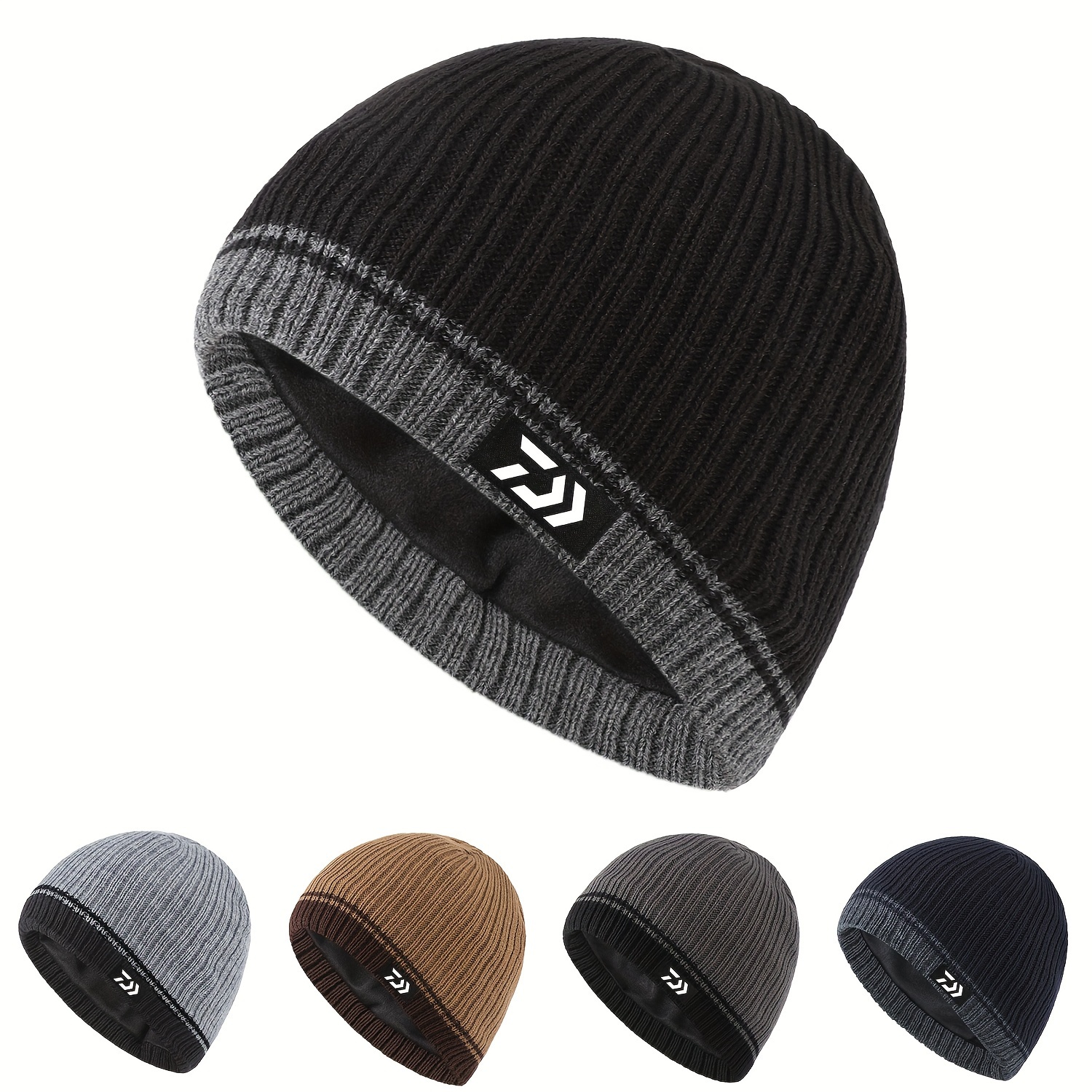 

[customer ] Fleece-lined Knit Beanie - Warm & Stylish For Outdoor Activities, Fishing, Hiking | Perfect Gift For Family & Friends