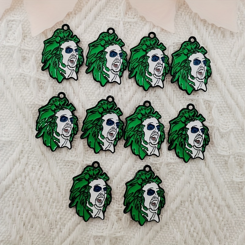 

[ ] 10pcs Halloween Enamel For Diy , Necklaces & Keychains - Zinc Alloy Accessories