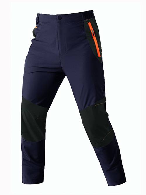 photo de l'article 1 pantalon dextérieur pour homme à séchage rapide, pantalon fin coupe-vent, pantalon cargo de sport élastique pour randonnée et alpinisme. élastique, respirant, en nylon, et à séchage rapide, ceinture élastique, coupe ajustée, à lusure et durable. de poche zippée