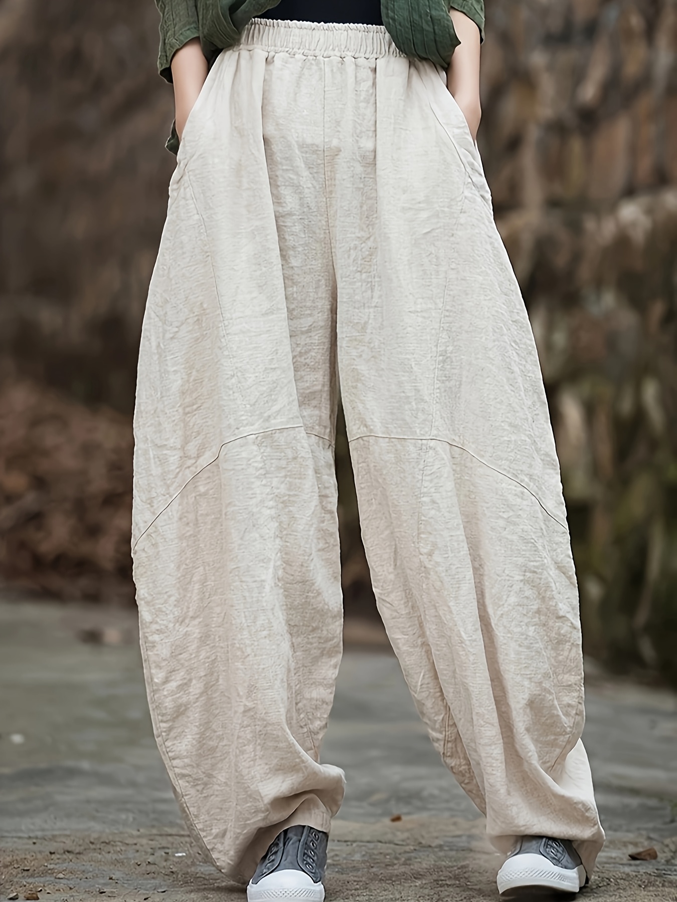 michael kors white linen pants