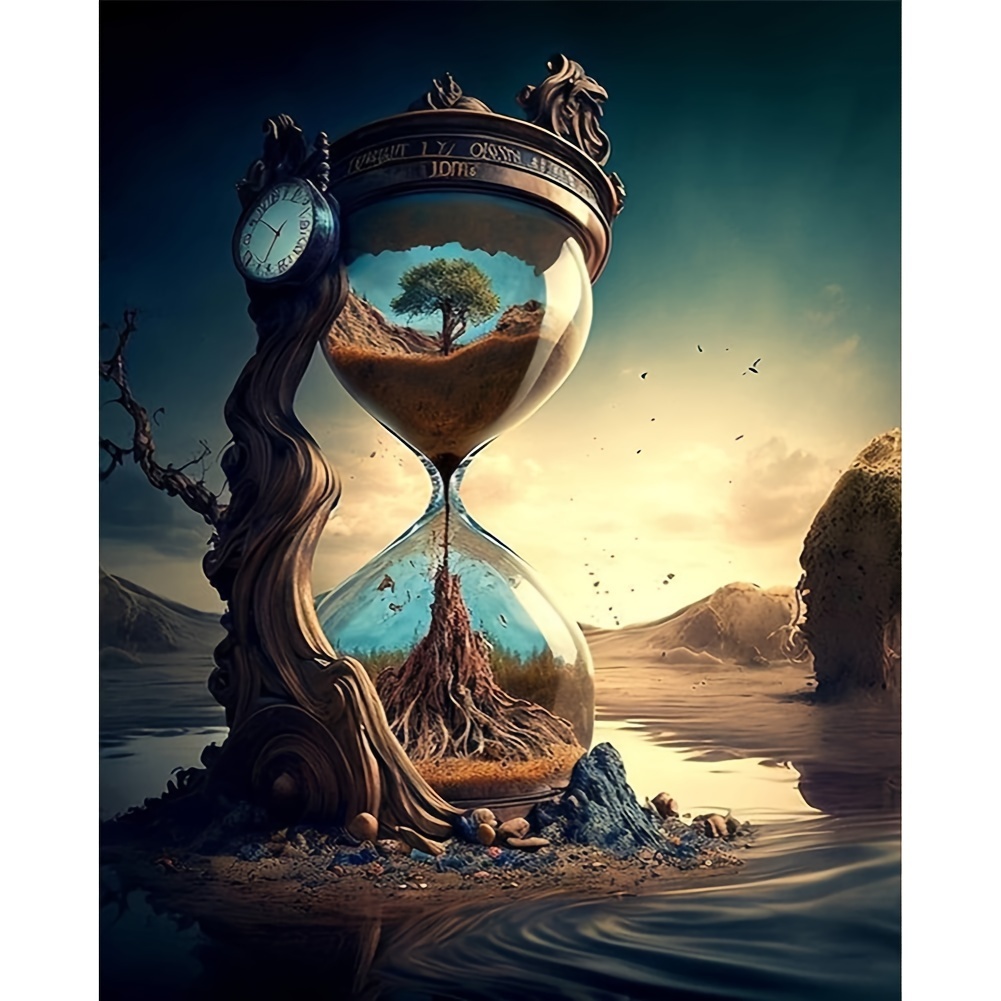 

Timeless Tree Of Life Hourglass Design 5d Diamond Painting Kit 40x50cm – Diy Full Round Acrylic Diamond Embroidery Art Craft Set For Wall Decor