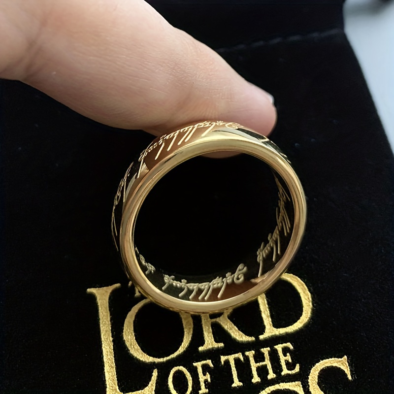 18K Gold Plated Titanium Steel Classic Style Ring