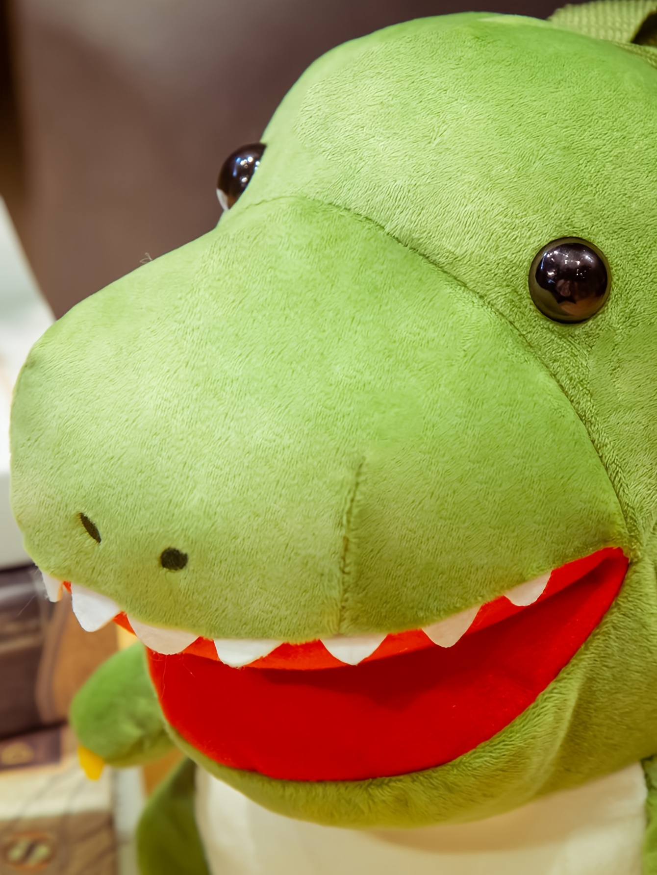 Mochila Adorable de Dinosaurio T-Rex Verde - Poliéster Suave, Correas Ajustables, Ligera y Duradera - Perfecta para Viajes y Regalos de Cumpleaños
