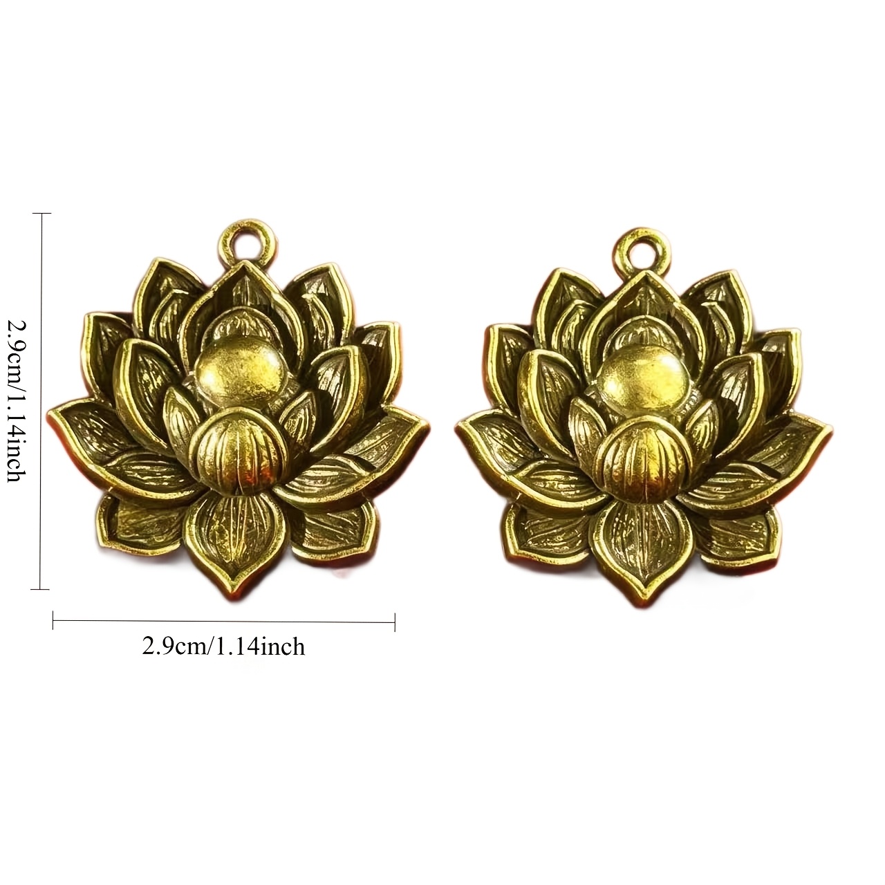 Lucky Lotus Keychain Pendant, Chinese Style Charm