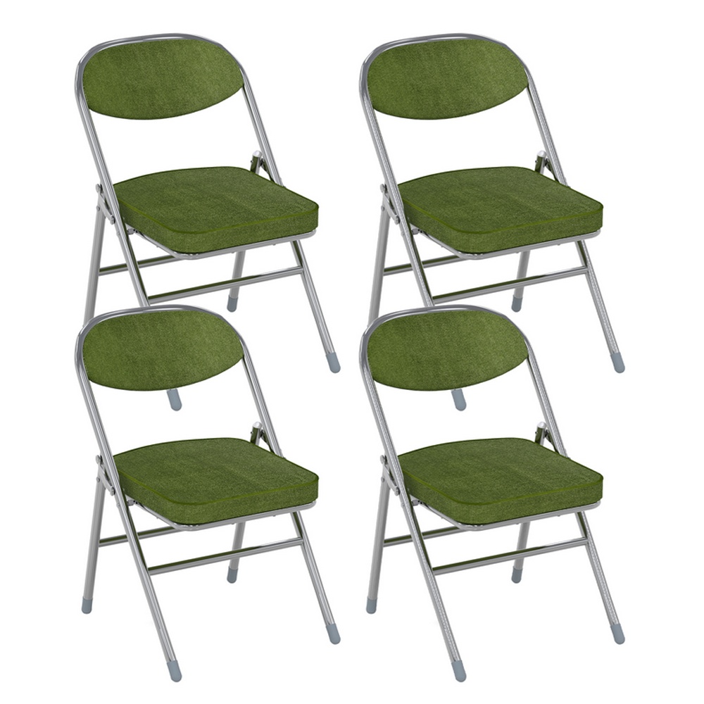 TEMU Set Of 4 Dining Chairs, Kitchen Chairs, Lounge Chairs, Office Chairs, Multifunctional Chairs Suitable For Kitchen And Living Room, Green