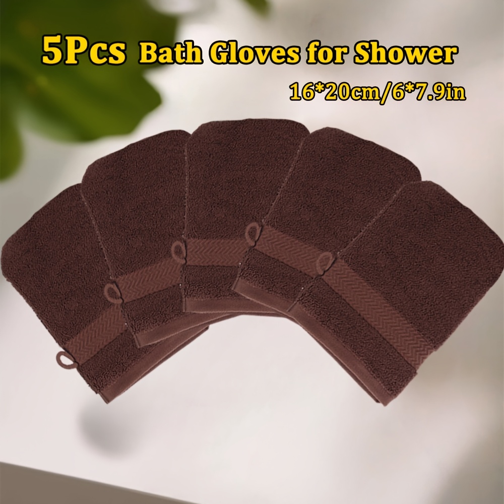 5pcs Bath Gloves for Shower, Soft and Comfortable Wash Mitts