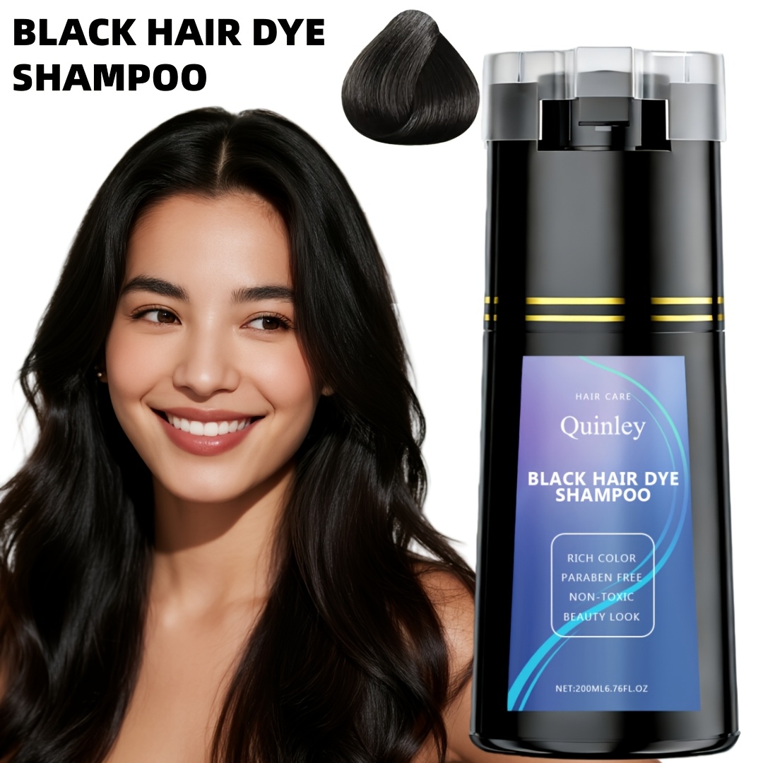 TEMU 200ml 6.76oz, Natural Plant Colors, Easy To Apply & Gentle, Safe For Hair, Smooth & Non-clogging, For All Hair Types - For , Shine & Adds Radiance To Hair Coloring, Hair Dye Shampoo