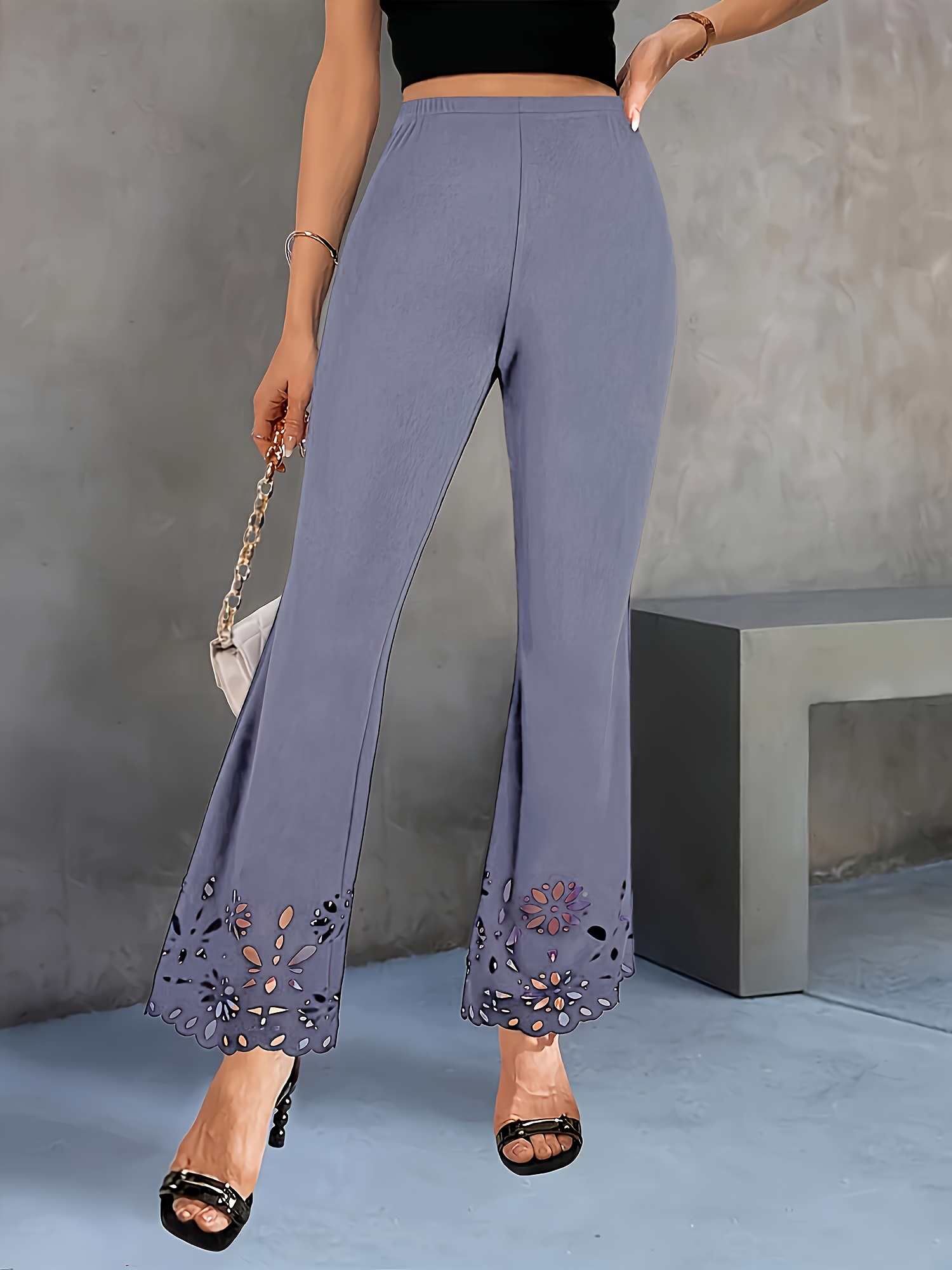 Trousers Designs Bell Bottom Pants 2019 Summer Female Design Sense