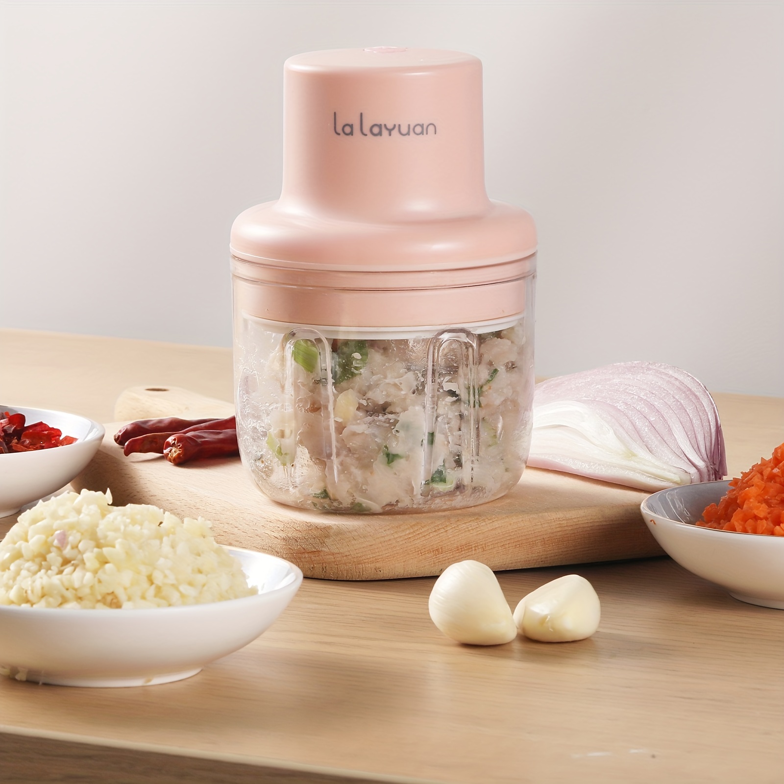 electric garlic chopper 250ml usb charging mini food processor electric food chopper garlic mincer chili crusher portable garlic slicer for salad onion carrot tomato slicer vegetable mincer cutter for ginger meat grinder for   prep Product details 1