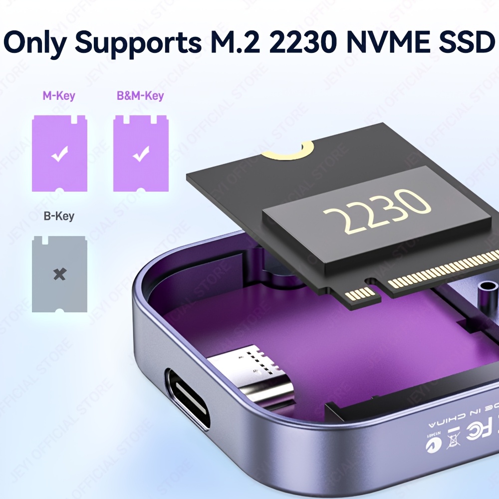 nvme enclosure usb 3 2 10 case support - Temu