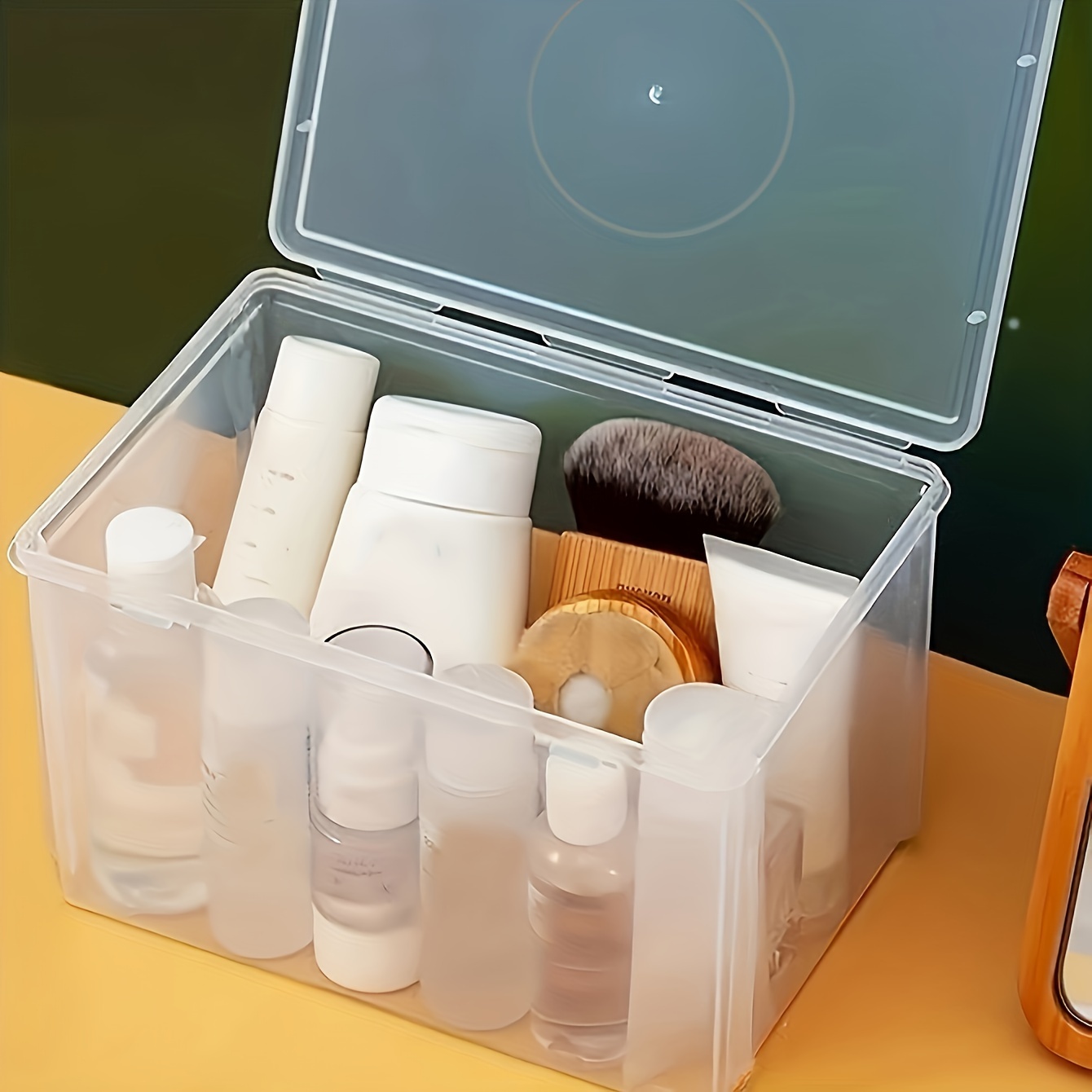 Luxury Clear Storage Box Dustproof Storage Case With Drawer - Temu