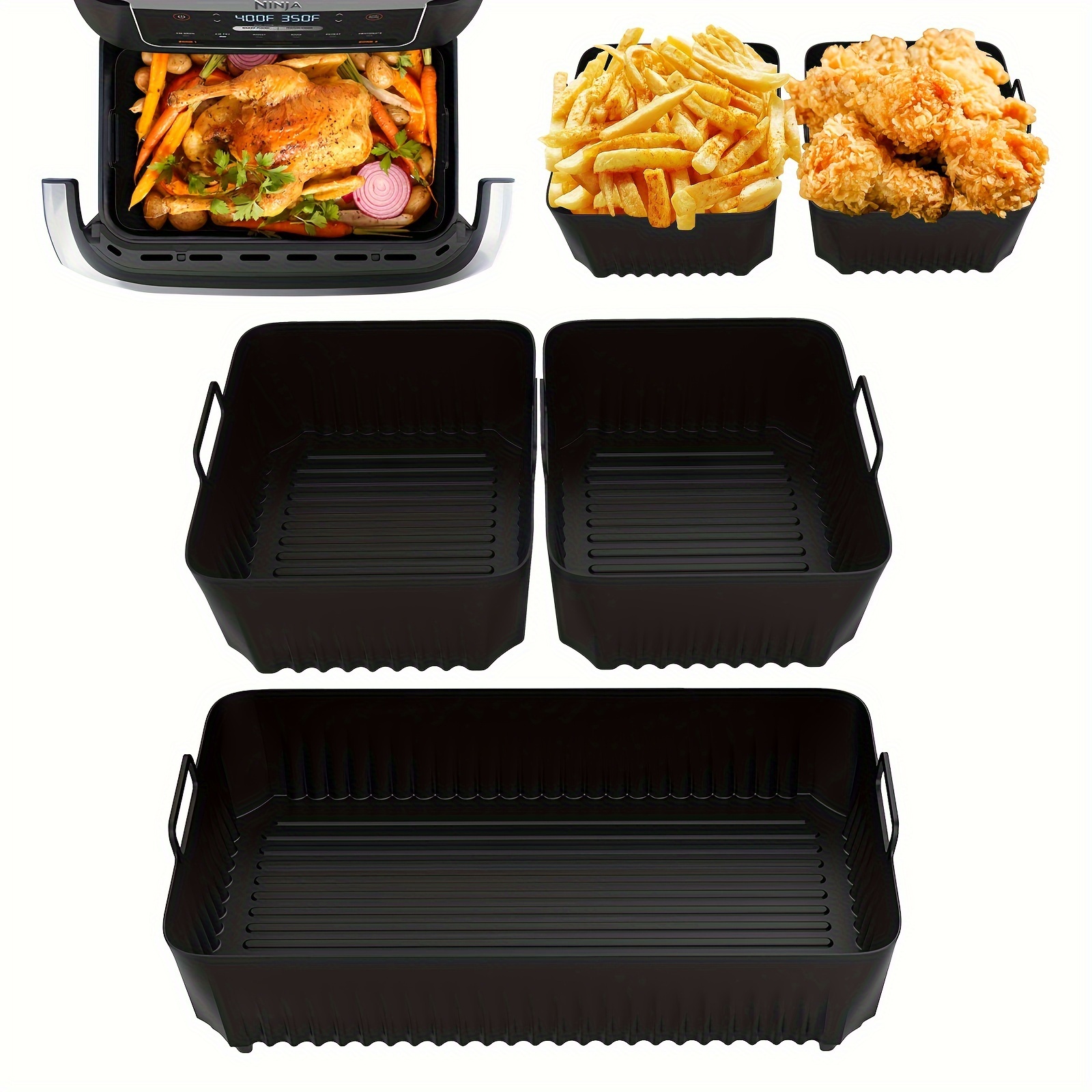 

3- Set, Af500 Air Trays, Reusable, - Safe, And Restaurant Accessories