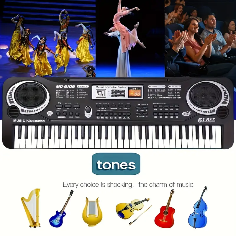 61 key multifunctional toy usb battery for 8 teaching tool for for christmas and halloween details 1