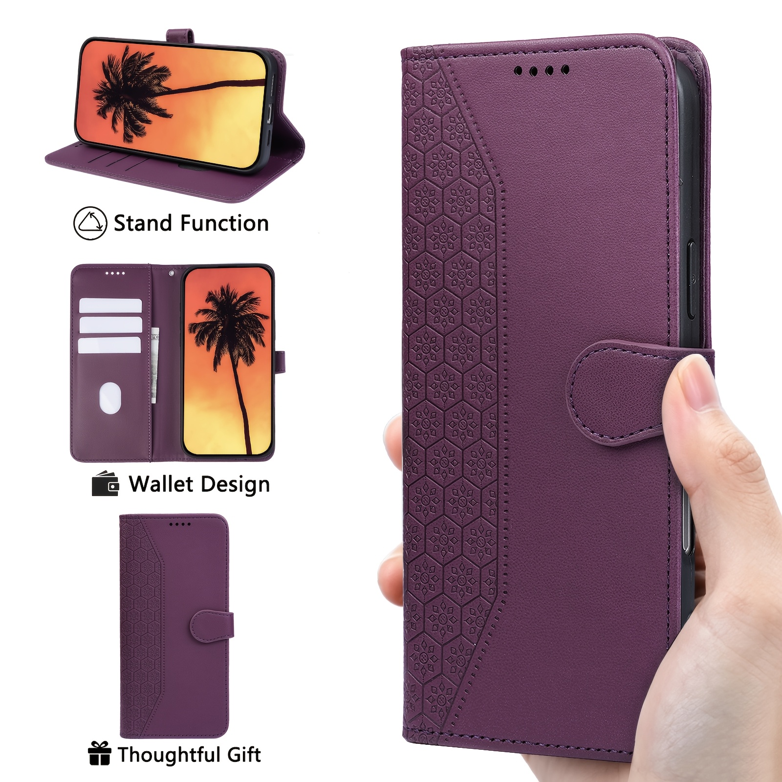 TEMU Phone Case - [for Oppo Phone Case]suitable For Oppo Reno 14 Pro/reno 14/reno 14 F 5g, Wallet Phone Case, Flip Cover With Kickstand, Shockproof