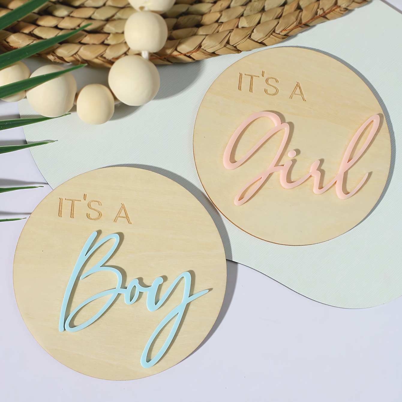 Welkomstbord voor gender reveal | beer