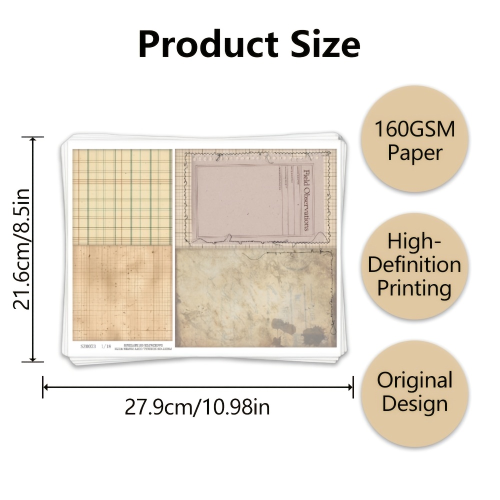 TEMU Mini Journal Folio Junk Journal Kit, Mini Folio Schrijfboekje Knutselset, Folio Kit Junk Journal Knutselset, Journaling en Kunstprojecten,