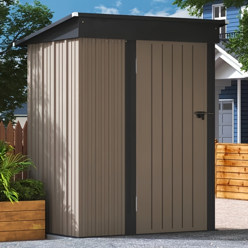 

Flamaker 5 Ft. W X 3 Ft. D Metal Storage Shed, Lockable