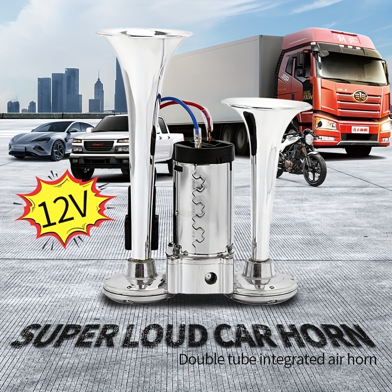 Compresseur De Klaxon à Air 12V – Pour Voitures, Camions, Bateaux, Motos, Son Puissant 105-115 DB - 10