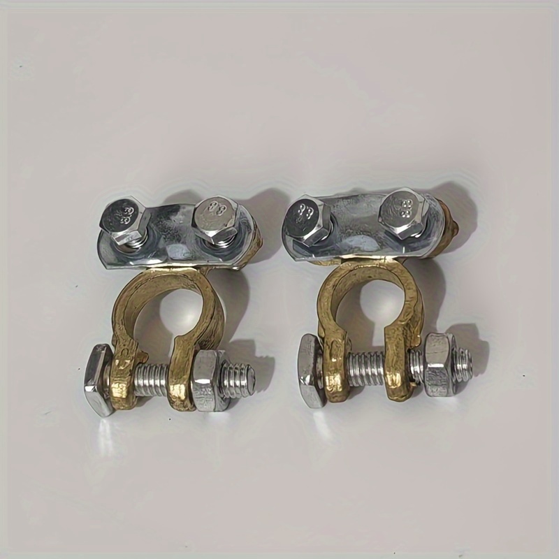 Image of 2pcs/pair Battery Terminals Screw Type Connectors Leisure Clamps Universal For Car Truck Van Lorry Campervan Parts