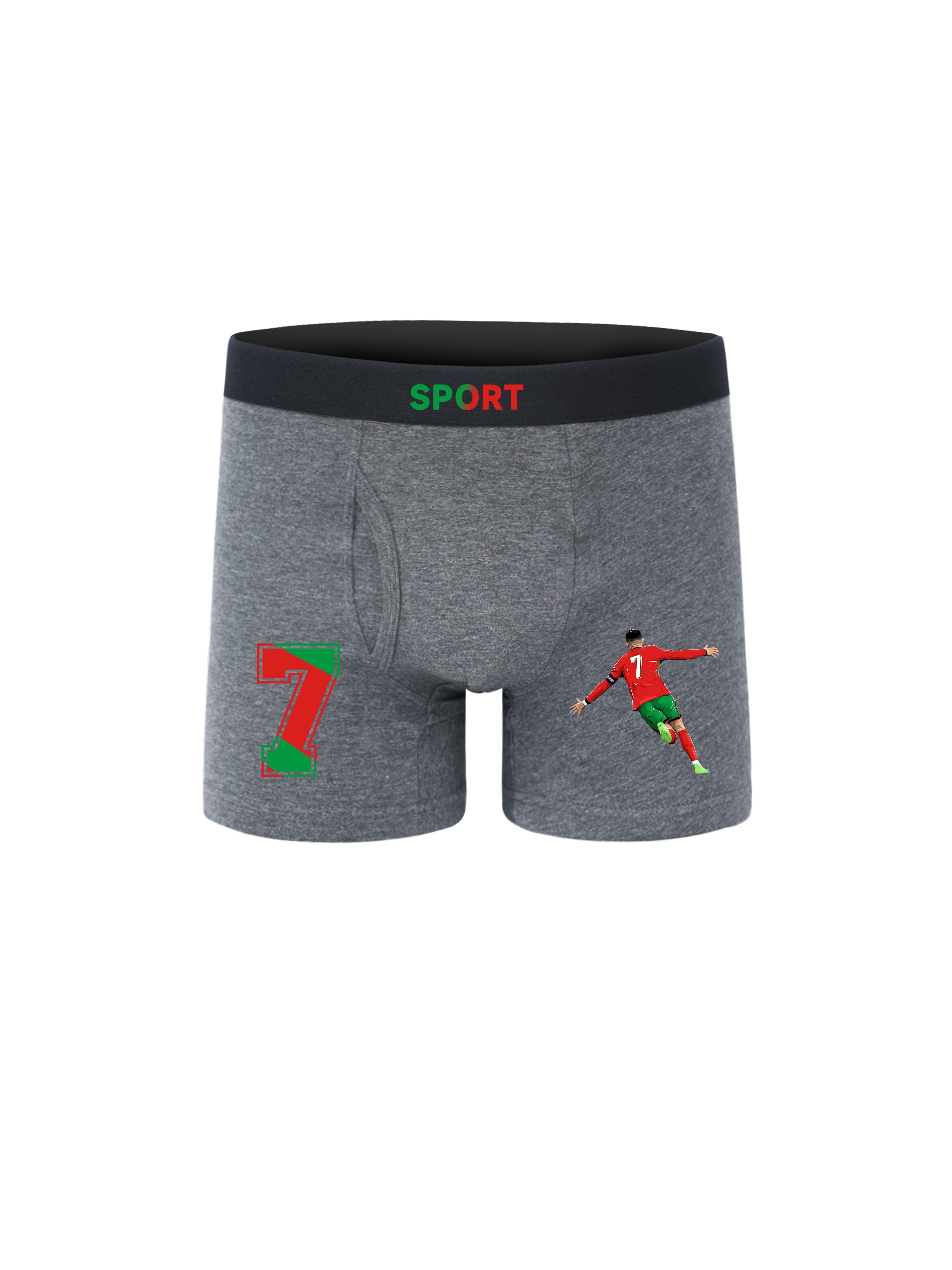boys' breathable cotton boxer briefs cartoon soccer player Temu