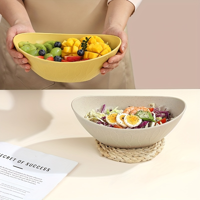 

1set Kitchen Household Salad Bowl Set, Exquisite Appearance, Suitable For , Party Gatherings, Outdoor Barbecues, Etc