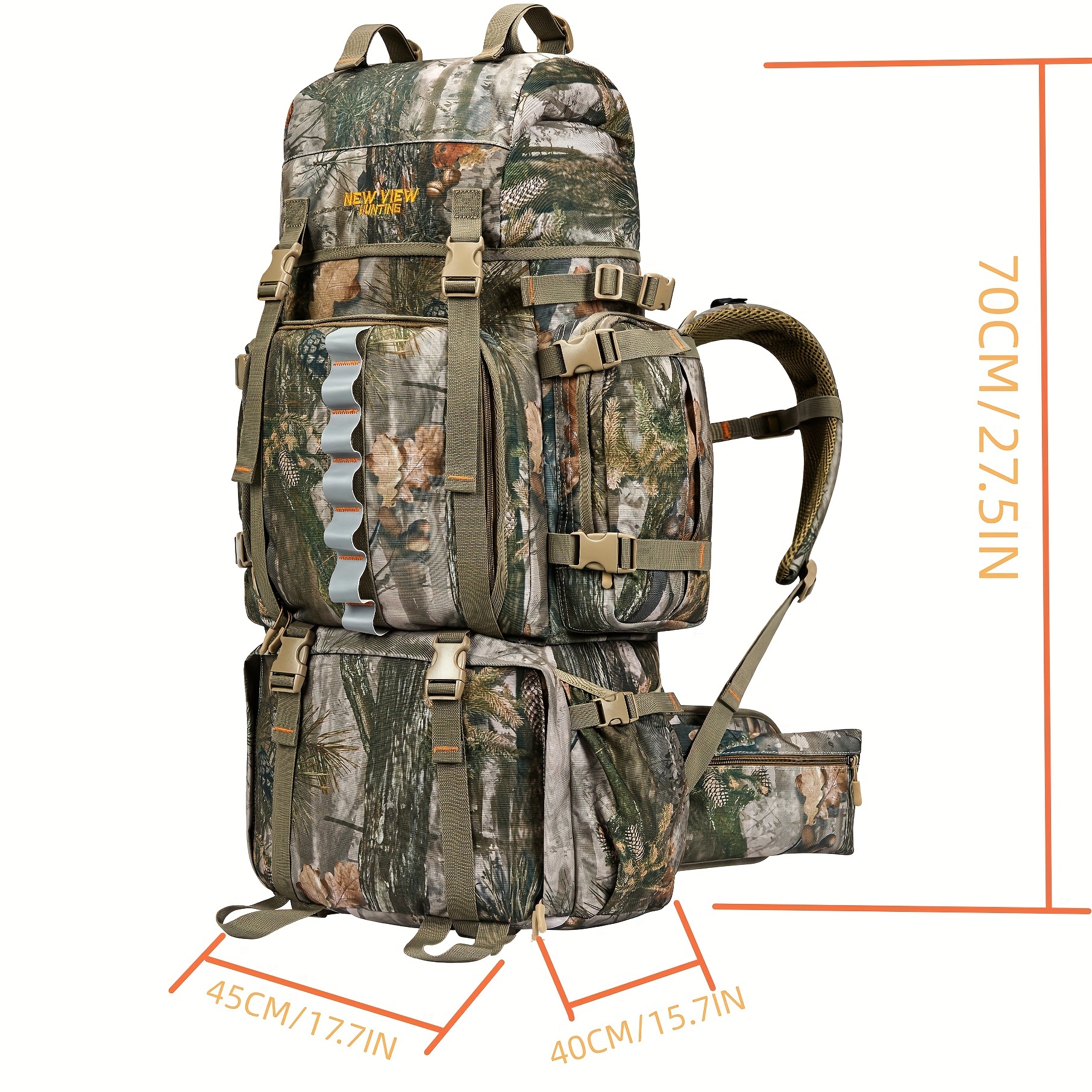 TEMU A Tactical Camouflage Bag For Hunting, Camping, Fishing. A 80l Capacity Multi-functional Backpack For City Or Travel.a Outdoor Breathable Backpack With Multiple Compartments And Space For Hiking.