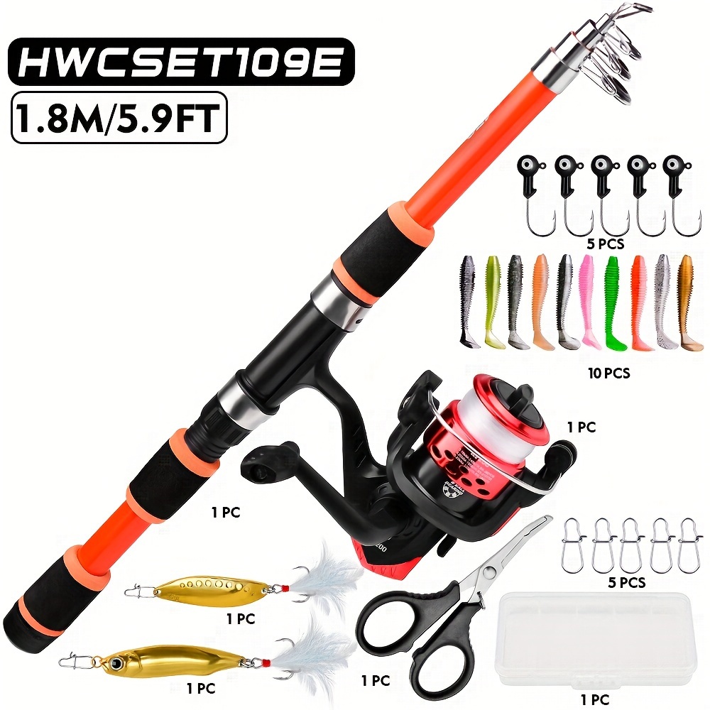 Spinning Fishing Rod Fishing Rod and Reel Combo Saltwater Fresh Water-12 FT  Carbon Fiber Telescopic Fishing Pole and Reel Combo Telescopic Fishing Pole  (Size : 2.1m), Rod & Reel Combos -  Canada