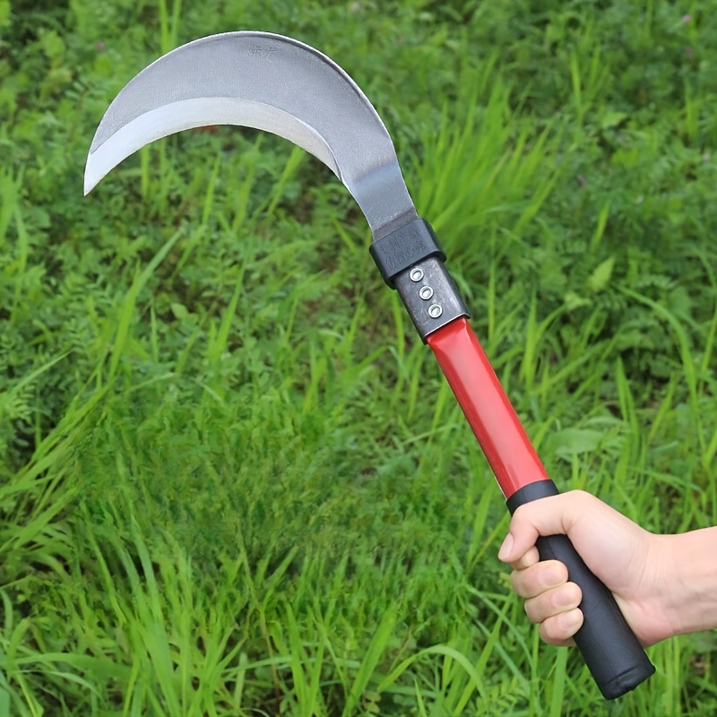 

Heavy-duty Mowing Sickle, Steel Blade, Ergonomic Non-slip Handle, Easy To Carry, Suitable For Gardening, , Hunting And Outdoor Activities (thick Long Elbow)