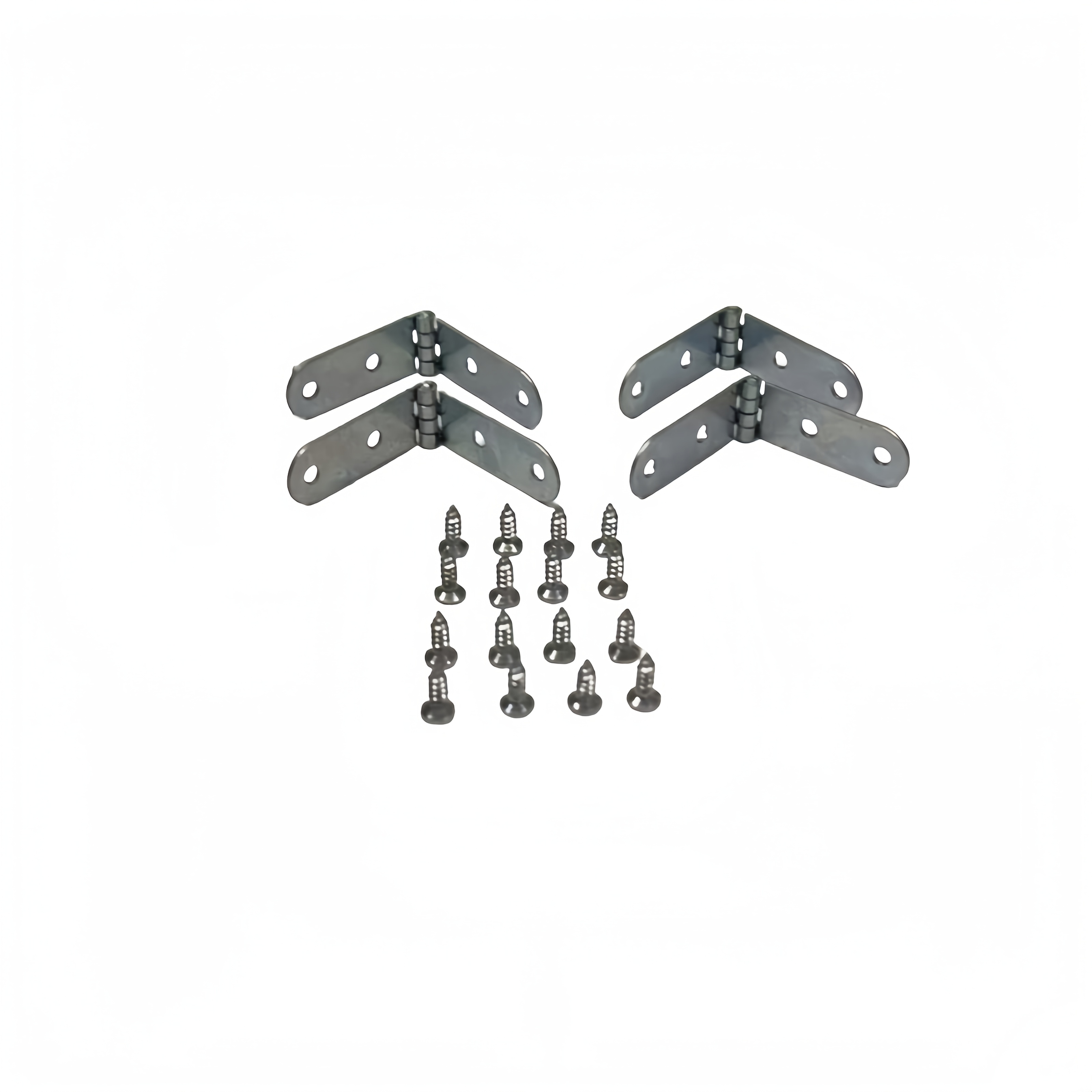 Temu – TEMU 20pcs Set Includes 4 Hinges + 16 Screws, Heavy-duty Folding Hinge Brackets, Suitable For Workbenches/diy Furniture/garage/kitchen, Space-saving