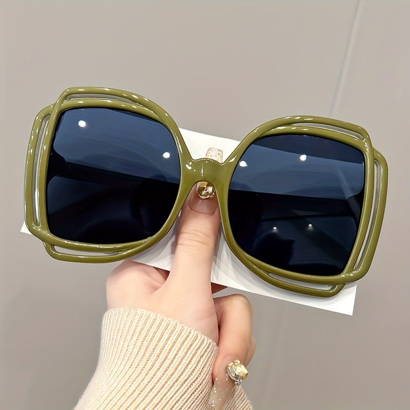 womens oversized retro gradient lens glasses jelly colored  display picture 3