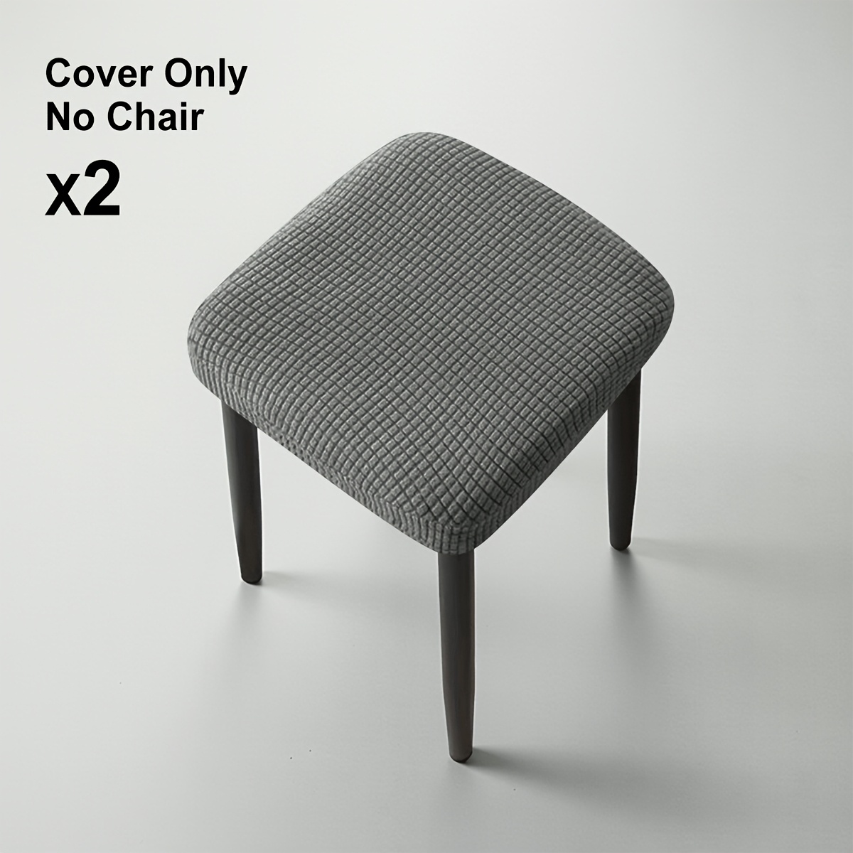 TEMU 2/5 piezas Fundas Elásticas para Taburetes de Hogar de Terciopelo de con Diseño Jacquard