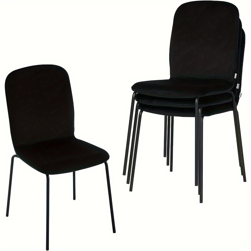 4pcs Dining Room Chairs Kitchen Chairs Upholstered Chairs Living Room Chairs Stacking Chairs Chairs Velvet Chairs With Metal Feet Dining Room Room Bedroom