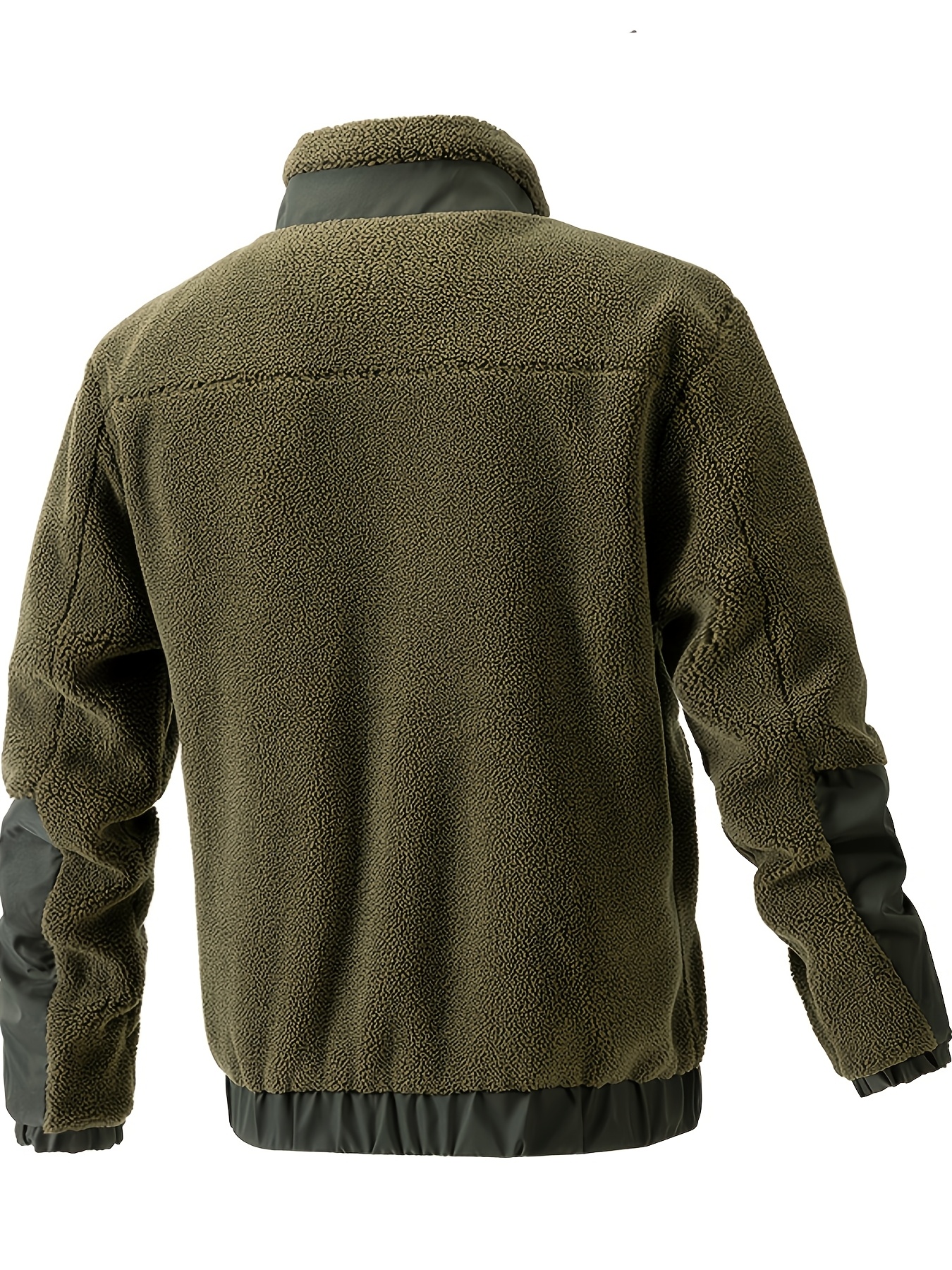 Chaqueta de Lana para Hombre Otoño e Invierno, Chaqueta Polar Casual con Cuello Alto, Nuevo Chaqueta Cómoda, Cárdigan, Ropa de Exterior para Hombre